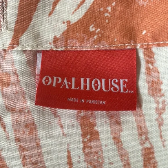 Opalhouse Floral Tropical Shower Curtain Boho Bath Orange Pink - Picture 4 of 5